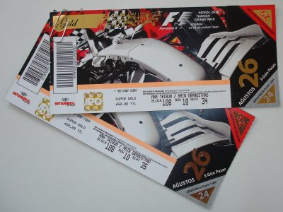 F1 Turkey Tickets
